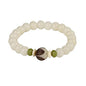 Caiyao White Jade Natural Bodhi Root Lotus bracelet 108 Mala Prayer Mantra Rosary Beads Meditation Lotus Hand String Bracelets Yoga Relieve Stress Anxiety Jewelry for Women Men - style: Simple