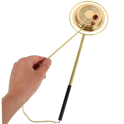 Buddhist Hand Bell for Meditation Brass Yin Qing Adornment Sound for and Rituals Design for Prayers Comfortable Grip for Mindfulness Practices