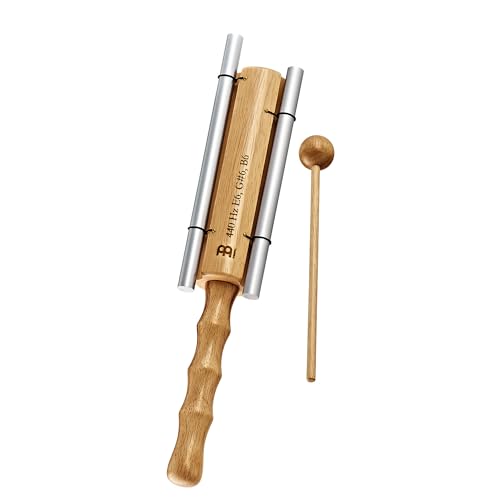 Three Tone Energy Chime with Long Resonance For Calming Meditation, ASMR, Sound Healing, and Yoga — Includes Mallet - style: Hz Major triad: E6, G#6, B6