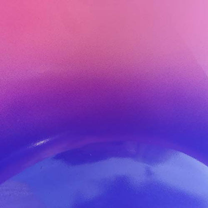 KVKA 8 inch F Note Rainbow Heart Chakra Pink-Puprle Color Frosted Quartz Crystal Singing Bowl with Carrying Case for Yoga Meditation and Sound Healing