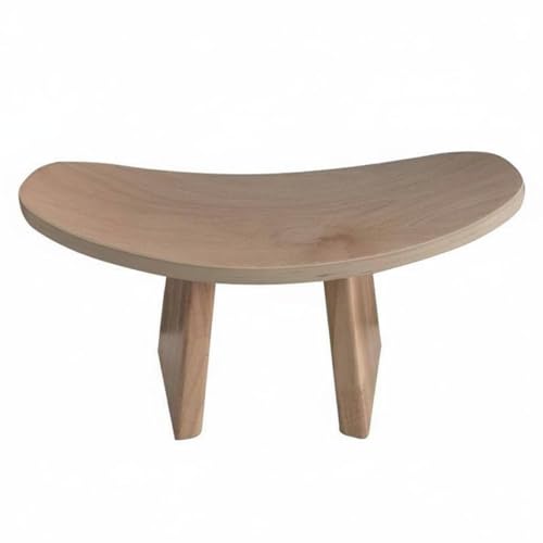 predolo Wooden Kneeling Bench Solid Wood Ergonomic Meditation Bench Alignment Support Wooden Kneeling Stool for Meditators, Beginners, Travel, Outdoor, Natural Wood, S - color: Natural Wood, size: Small