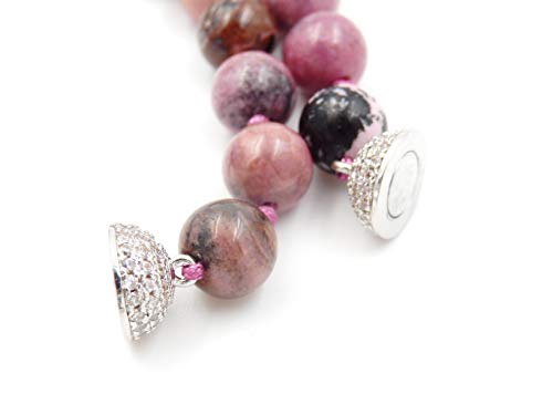 mala Beads Necklace for Women Man, mala Bracelet, Prayer Beads Necklace - color: rhodonite no tassel