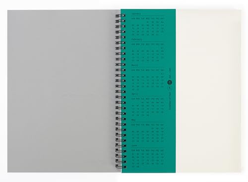 Blank Spiral Notebook 10.12 in x 7.36 in(B5), 160 Pages Blank Paper, Notebook for Sketching, Writing & Study (Emerald) - color: Emerald