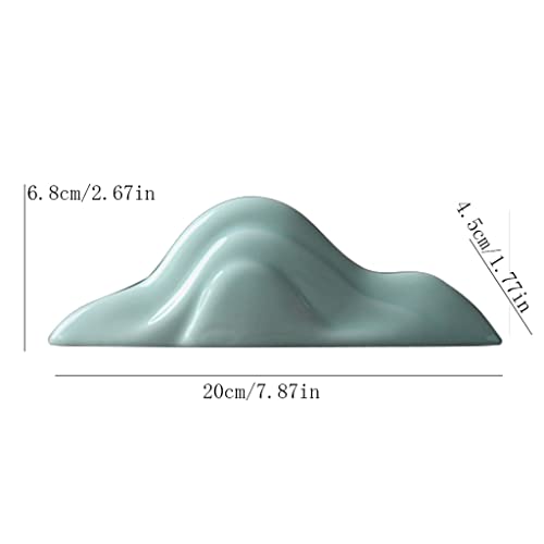Home Decoration Ceramic Rockery Chinese Zen Ceramic Mountain Decoration Living Room Study Model Dry Landscape Pen Holder Chopsticks Holder Statuette for Your Desk