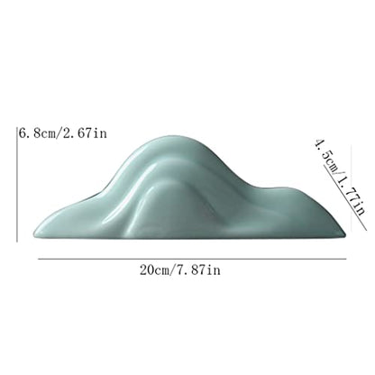 Home Decoration Ceramic Rockery Chinese Zen Ceramic Mountain Decoration Living Room Study Model Dry Landscape Pen Holder Chopsticks Holder Statuette for Your Desk