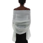 Womens Scarf Pashmina Shawls and Wraps for Evening Dresses Like Chiffon Silk Scarf for Bridal Wedding - color: Light Green
