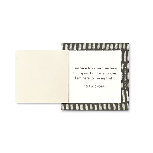 Compendium ThoughtFulls Pop-Open Cards — Live with Intention — 30 Pop-Open Cards, Each with a Different Inspiring Message Inside - color: Live with Intention, size: 2.25x2.25 inches