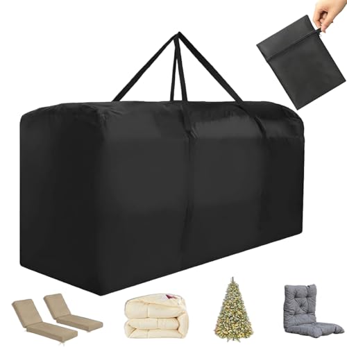 TourKing Outdoor Cushion Storage Bag 68 Inch,Extra Large Waterproof Patio Pillow Cover,Heavy-Duty Zipper & Padded Handles,for Patio Furniture Cushions Protection,Multi-Season Christmas Tree Storage