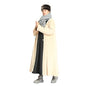 Unisex Men Women Windbreaker Meditation Cloak Overcoat - color: Beige, size: 125cm