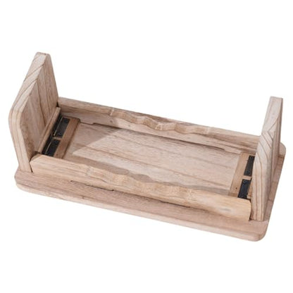 ibasenice Wooden Meditation Stool Portable Zen Kneeling Seat for Comfortable Praying and Meditation Practice Non-Slip Design for Enhanced Stability and Support