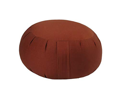 Buckwheat Zafu and Zabuton Meditation Cushion Set (2pc) - color: Clay