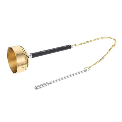 1pc Chime Instrument Buddhist Temple Bells Tibetan Buddhist Decor Meditation Sound Chime Handbell for Meditation