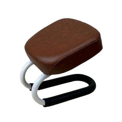 Colaxi Kneeling Meditation Stool Adjustable Birthday Gift Anti Slip Comfortable Seat Prayer Stool for Yoga Praying Home Women, Style A Brown