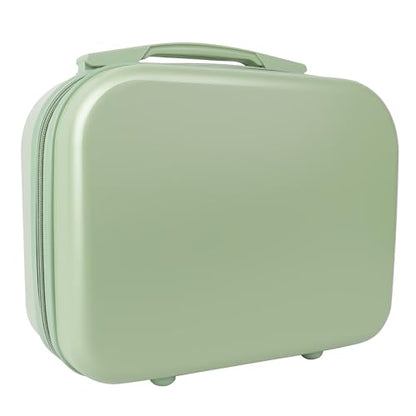 Portable Makeup Case 14inch Cosmetic Case Travel Toiletry Hand Luggage Carrying Case - color: GREEN