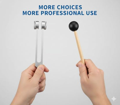 Tuning Forks for Healing – 128Hz Weighted&Unweighted Sound Therapy Tools, Chakra Balancing, Meditation & Yoga, Portable Vibrational Healing for Anxiety & Relaxation