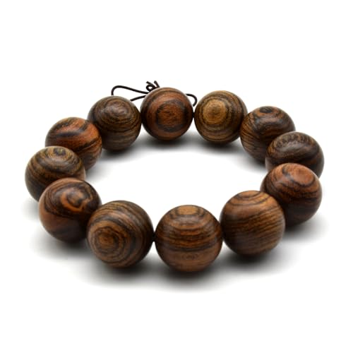 Zen Dear Unisex Natural Tigerwood Mala Beads Buddhist Prayer Bracelet Link Wrist Necklace Chain Beads