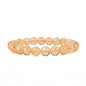 Cherry Tree Collection Tigers Eye Bracelets Plus Over 40 Other Stones – Gemstone Beads for Men & Women, Promotes Protection, Courage, Focus, Balance & Luck – Available in S, M, L with 8mm Round Beads - color: Citrine, size: Large