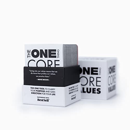 The ONE Thing A Powerful Self-Discovery and Personal Growth Tool Core Values Deck