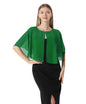 Chiffon Capelet Soft capes Shawls and Wraps for Evening Dress Wedding Cape 1920s shawl accessories for women - color: Green