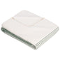 IBENA Salerno 100% Organic Cotton Cuddly Soft Jacquard Woven Ombre Throw Blanket (Green) - color: Green