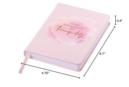 Eccolo Tranquility Journal - Mindfulness Notebook for Men and Women - Compact and Portable Inspirational Workbook for Everyday Writing - Hardcover Vegan Faux Leather - 256 Pages - 4.75x6.7in