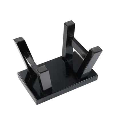 Small Stool Wooden Step Stool Footstool Solid Wood 8 inch for Kids Adults Plant Stand Fishing Stool (Black) - color: Black