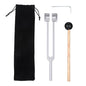 Tuning Fork for Healing 128Hz with Hammer, Sound Healing Therapy Frequency Tool for Meditation, Reiki Supplies Kit, Aluminum Alloy 128 Hz Wellness Instrument with Pouch