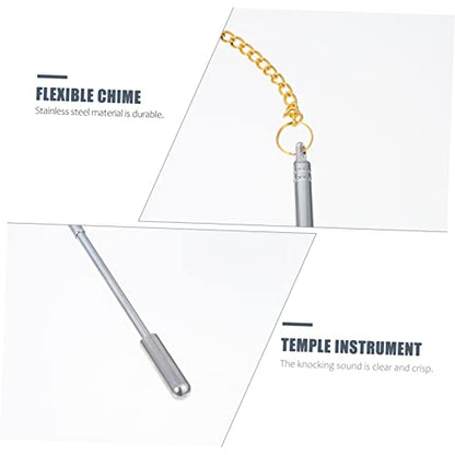 Abaodam 1Pc Flexible Chime Instrument for Temple Rituals Sound Meditation Bell for Studio Home Decor Durable Design for Use