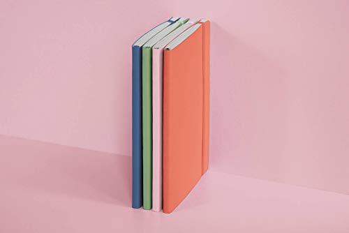 LEUCHTTURM1917 - Notebook Softcover Medium A5-123 Numbered Pages for Writing and Journaling (Plain, Powder)