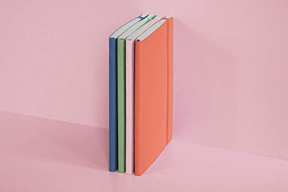 LEUCHTTURM1917 - Notebook Softcover Medium A5-123 Numbered Pages for Writing and Journaling (Plain, Powder)