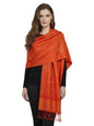 PASKMLNA Paisley Jacquard Pashmina Shawl Wrap Scarf Stole - color: Orange