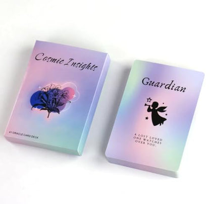 41 Insight Message Cards Deck – Daily Clarity & Reflection Cards, Compact 10.4 × 7.3 cm, English Version
