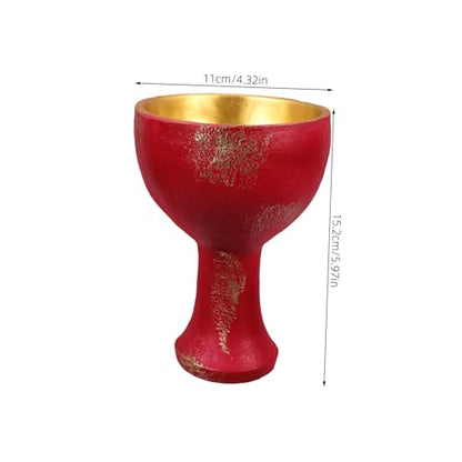 Worship Holy Cup Goblet for Altar Decoration Resin Sacrificial Tool Religious Ritual Supplies for Desktop Use