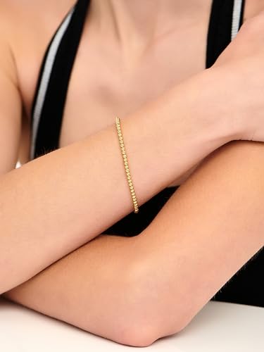 Gold or Rhodium Plated Sterling Silver 925 – Chain Bracelet for Women – Heart, Knot, Clover, Infinity, Mariner, Cable, Daisy, Twisted Rope