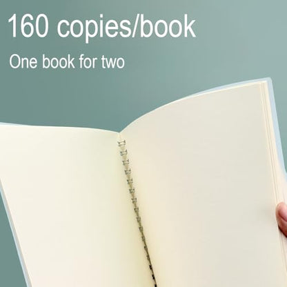 Blank Journal Notebook, 160 Pages per Pack, A5 Medium Size (5.7'' × 8.3''), Thick Paper, Spiral-bound, Flexible Plastic Cover, for Sketching, Drawing, Painting