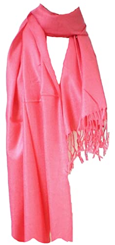 Tapp Collections™ Premium Pashmina Shawl Wrap Scarf - color: Coral Pink