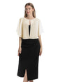 Chiffon Capelet Soft capes Shawls and Wraps for Evening Dress Wedding Cape 1920s shawl accessories for women - color: Pale Champagne