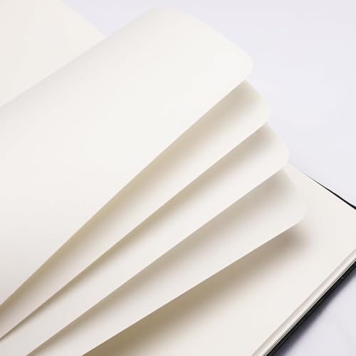 Hardcover Blank Journal Notebook For Women & Men - 170 Pages, Spiral Notebook for Sketch Book, Creative Writing, Drawing - A5 Grey - color: a-Grey, style: c - Blank