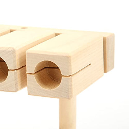 ACAGALA Wood Percussion Block 5 Tones Rhythm Maple Blocks with Hammer for National Opera Music