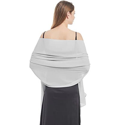 Ciormis Chiffon Shawl Wraps Scarves Lightweight for Women Evening Dresses Wedding Bridesmaid or Formal Occasions