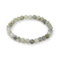 Adabele 1pc Natural Stretch Gemstone Bracelet 6mm (0.24 Inch) Bead 7" 7.5" 8 inch Healing Crystal Quartz Energy Chakra Jewelry Women Birthday Gift - color: Labradorite (light grey), size: 8 inch