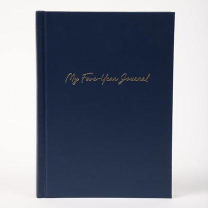Hard Cover 5 Year Journal | The Easiest to Use Five Year Journal | Quick and Easy Five Year Daily Journal System | 6x8.25 Inch Size (Navy Blue) - color: Navy Blue
