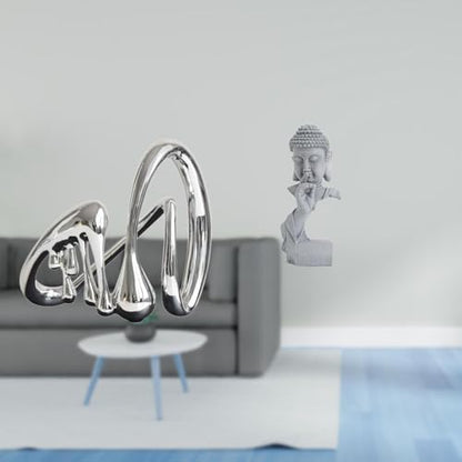 Baoblaze Abstract Art Minimalist Buddha Sculpture Crafts Meditation Figurine Housewarming Gift Desktop Decoration Coffee Table Decor for Bookshelf Yard Garden