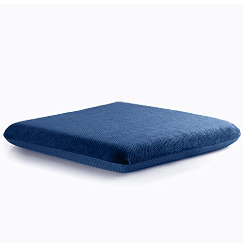 Sigmat Recliner Cushion for Elderly with Memory Foam 22x22x3 Inches Large Square Seat Cushion for Recliner Chair, Floor Pillow, Truck Seat Cushion Navy - color: Navy, size: 22x22x3 In