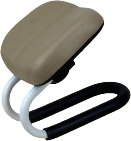 Ergonomic Kneeling Mation Bench with Slip Pad, Portable L Frame & Pu Leather Cushion, Ideal for Stretching, Mindfulness Ptice, Light Turquoise for S Beige 10.83inch