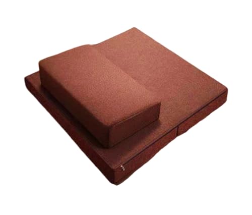Meditation Mats,Meditation Meditation Mats, Futons, Household Folding, Thickened Fabrics, Coconut Palm, Kneeling Mats(Size:24x24inch,Color:Coffee1) - color: Coffee1, size: 24x24inch