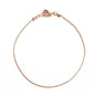 Honeycat Thin Ball Chain Plain Bracelet in 18k Gold Plate, 18k Rose Gold Plate, or Silver | Minimalist, Delicate Jewelry - color: Rose Gold