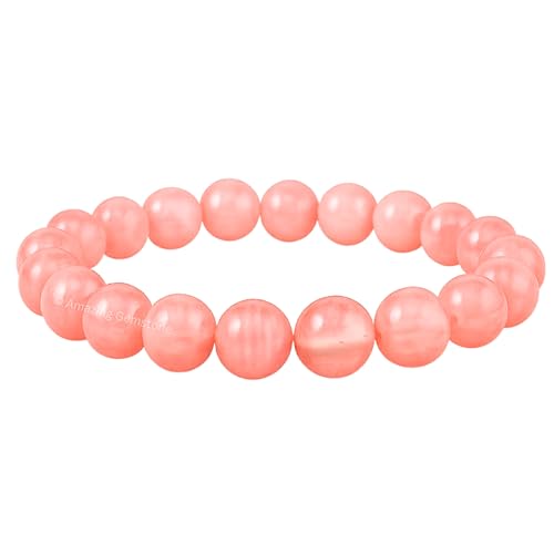 Amazing Gemstone Crystal Bracelet for Women Men's Gifts - Protection Healing Crystal Bracelet - 8mm Gemstone Beaded Stretchable Bracelet Pulseras Para Hombres Mujer Stocking Stuffers Mothers Day Gift (Cherry Quartz) - color: Cherry Quartz