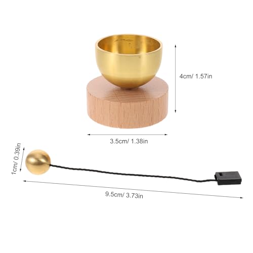 1 Set Mini Tibetan Sound Bowl & Wood Mallet Metal Nepal Singing Bowl Meditation Music Chime For Yoga Prayer Relaxing Mindfulness Bell Decor Women Travel