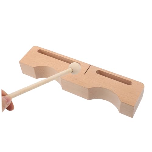 BESPORTBLE Bass Tones Rhythm Block Beech Mallet Musical Instrument for Adults Traditional Music Education